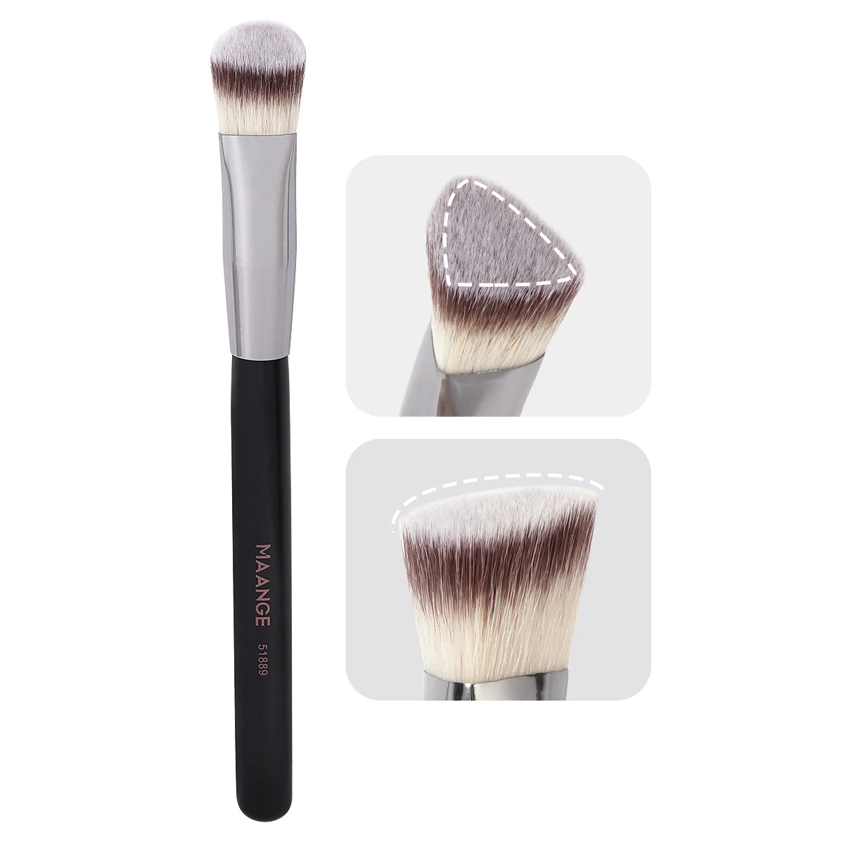under Eye Concealer Makeup Brush Triangle Foundation Brush for Liquid Cream Blending Concealing Cosmetic Makeup Tools