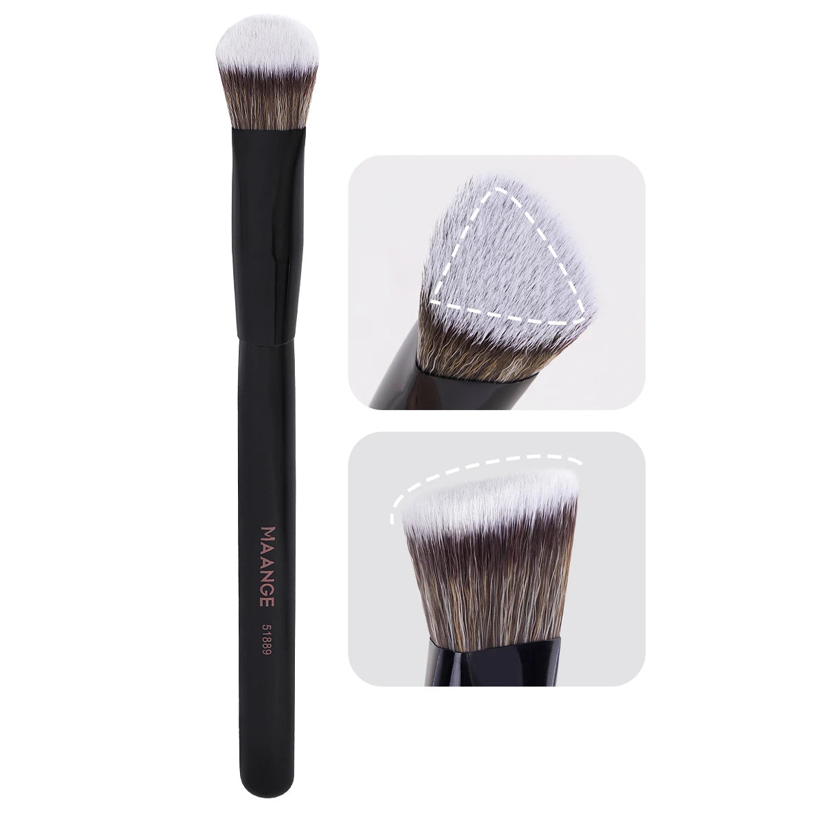 under Eye Concealer Makeup Brush Triangle Foundation Brush for Liquid Cream Blending Concealing Cosmetic Makeup Tools