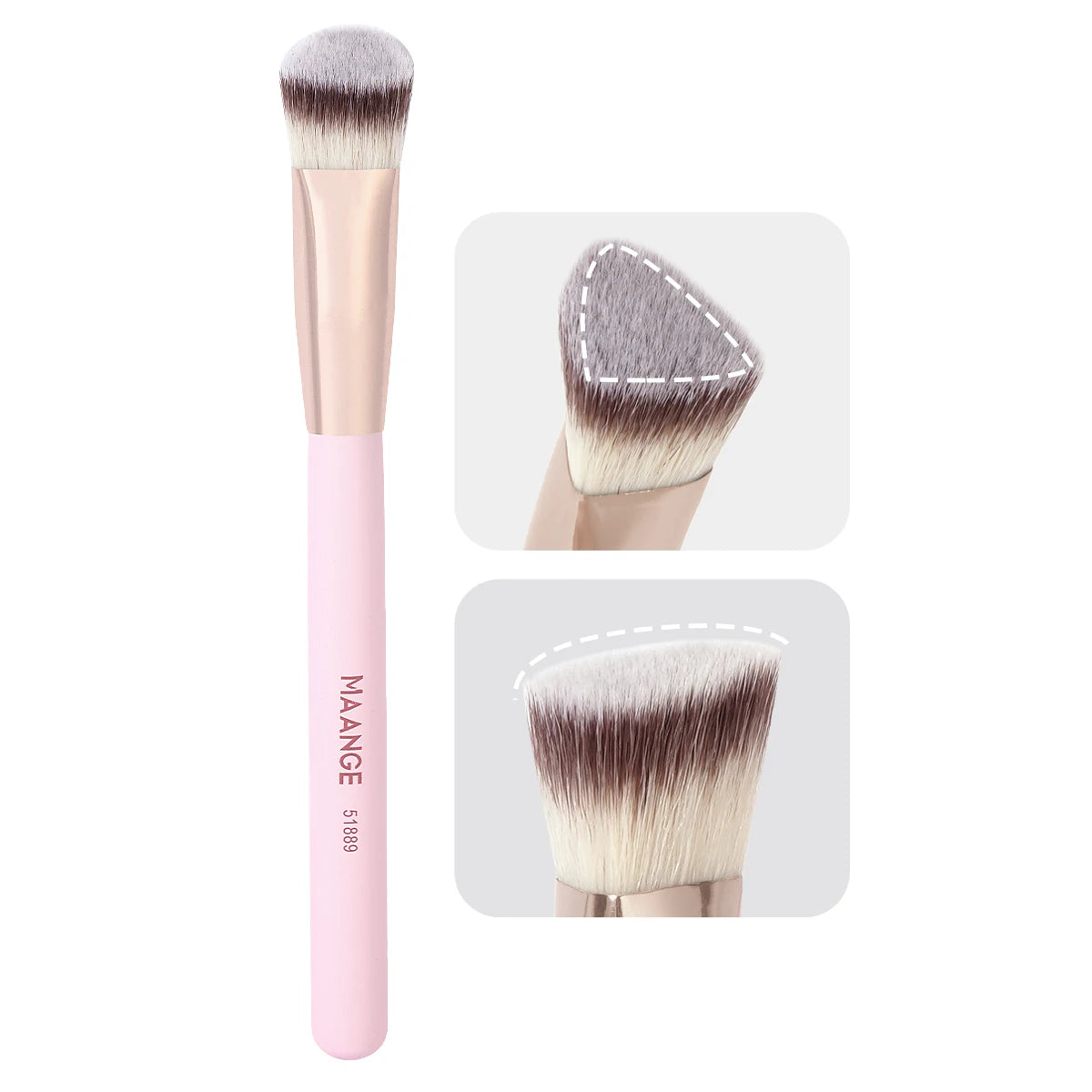 under Eye Concealer Makeup Brush Triangle Foundation Brush for Liquid Cream Blending Concealing Cosmetic Makeup Tools