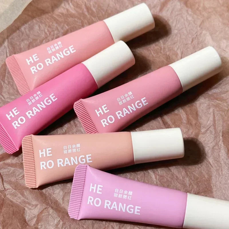 Monochrome Liquid  Lightweight Color Rendering Natural Brighten Matte Rouge Blush Waterproof Facial Contouring Cosmetics
